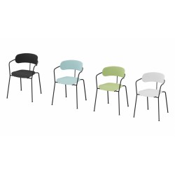 Chaises Bistro lot de 4 plusieurs coloris