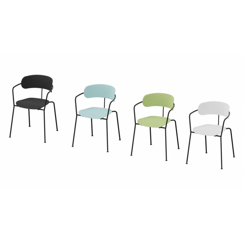 Chaises Bistro lot de 4 plusieurs coloris