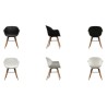 Chaises Wiseman lot de 2 Blanc ou Noir