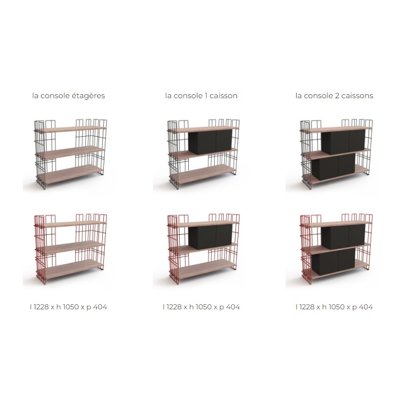 Bibliothèque de rangement Wire personnalisable