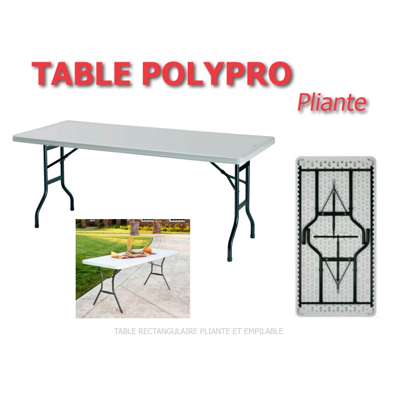 Table Pliante rectangulaire SUN