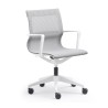 Fauteuil résille coque blanche Luma