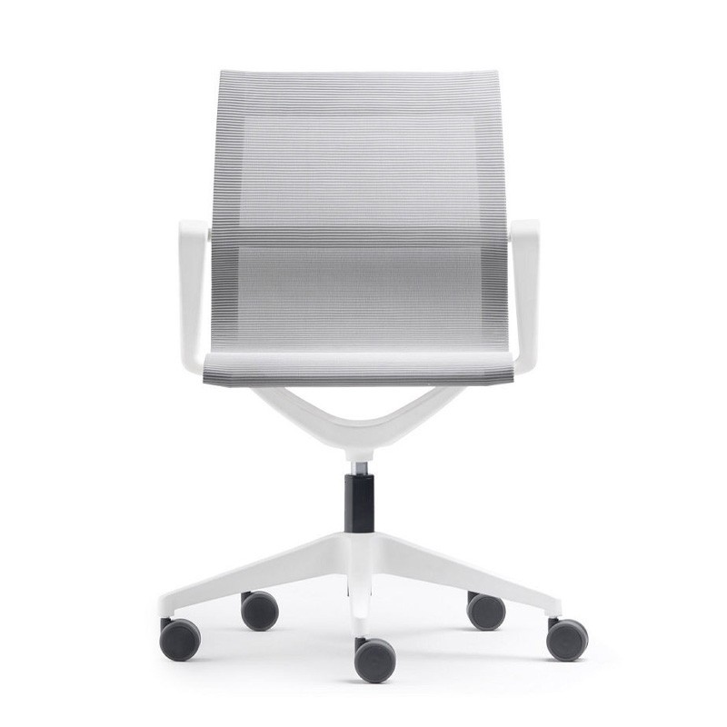 Fauteuil résille coque blanche Luma