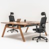 Bureau Bench en bois Viga 2 personnes