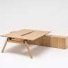 Bureau professionnel Bench en bois avec retour Viga