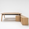 Bureau professionnel Bench en bois avec retour Viga