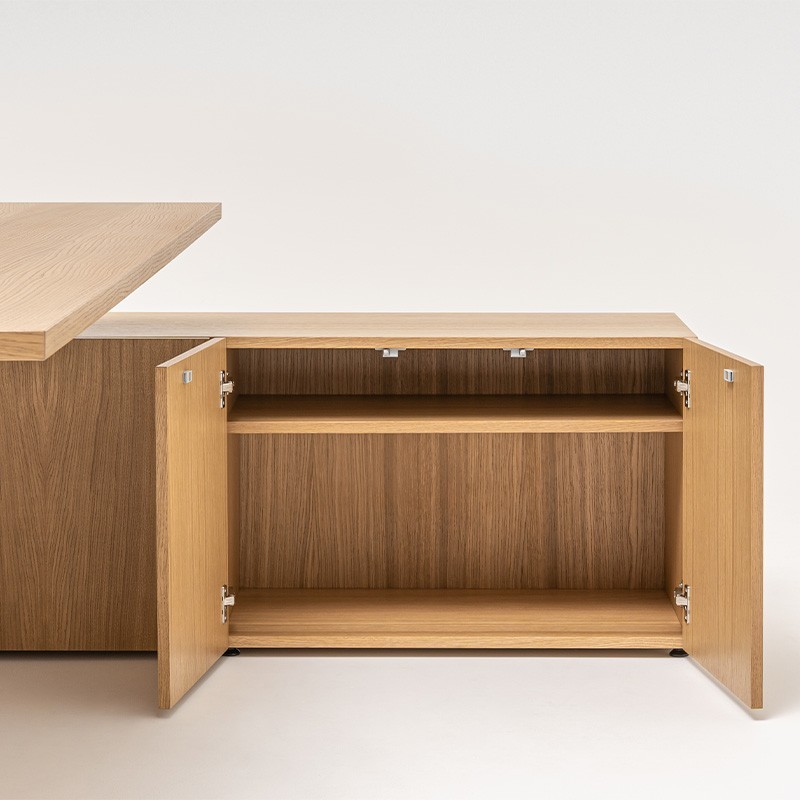 Bureau professionnel Bench en bois avec retour Viga