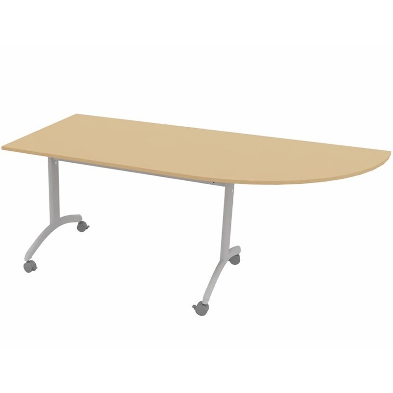 Table plateau basculant avec 1/4 Rond intégré FT12