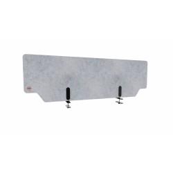 Séparateur de bureau acoustique en polyester PET KINÔ kit fixation inclus