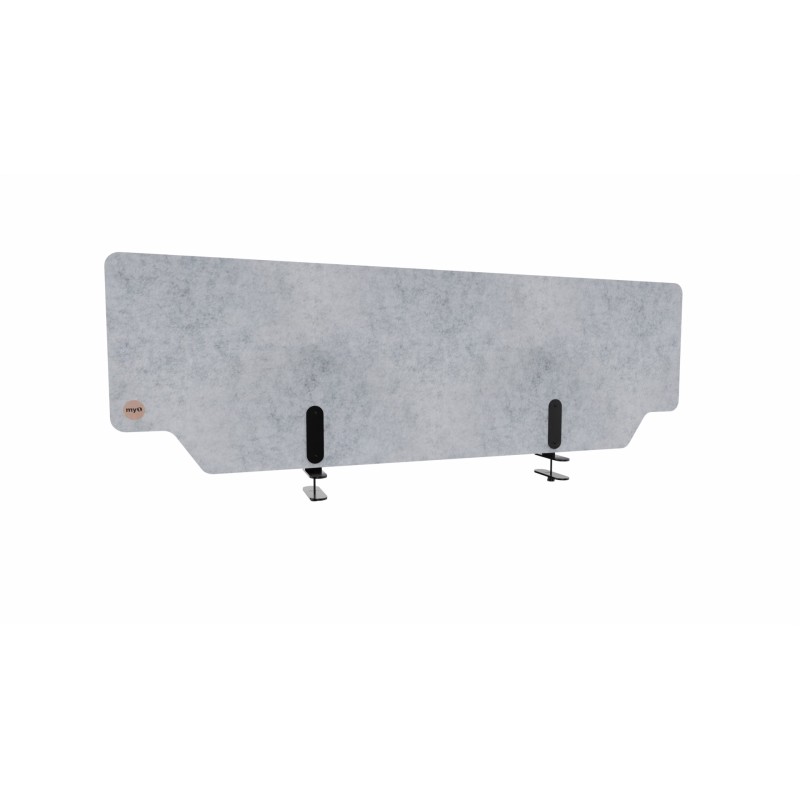 Séparateur de bureau acoustique en polyester PET KINÔ kit fixation inclus Séparateur de bureau acoustique en polyester PET KINÔ kit fixation inclus