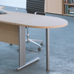 Extension arrondie pour bureau profondeur 80 cm