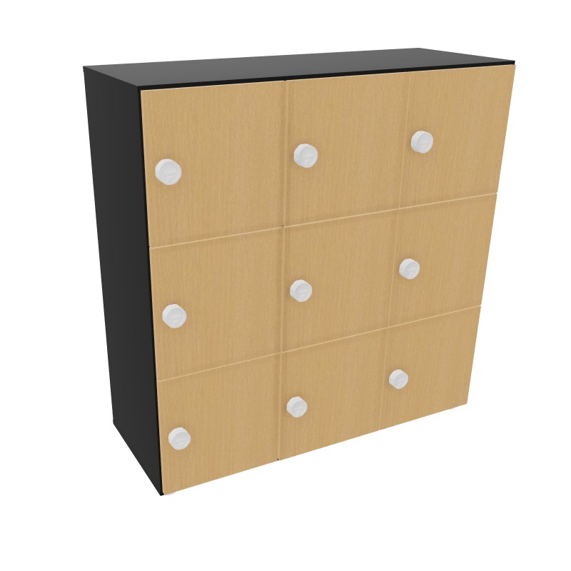 Casier de rangement avec portes 9/12 cases EKO