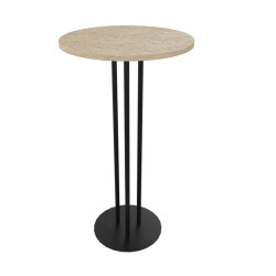 Table haute plateau rond TRIO