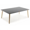 Table basse pieds bois 100x60 cm PUNTA