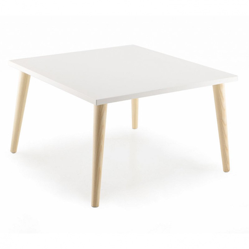 Table basse pieds bois 60x60 cm PUNTA