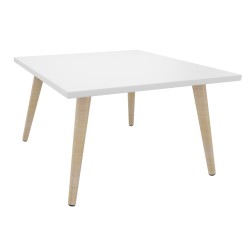 Table basse pieds bois 60x60 cm PUNTA