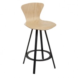 Tabouret assise en bois Ottelo