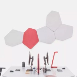 Panneau acoustique hexagonal recto mural BALZATO