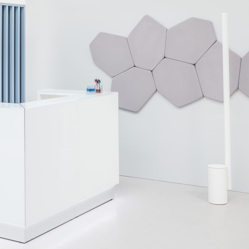 Panneau acoustique hexagonal recto mural BALZATO