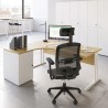 Bureau compact d'angle avec rangement ESSENTIEL