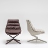 Fauteuil en cuir Fat Franck