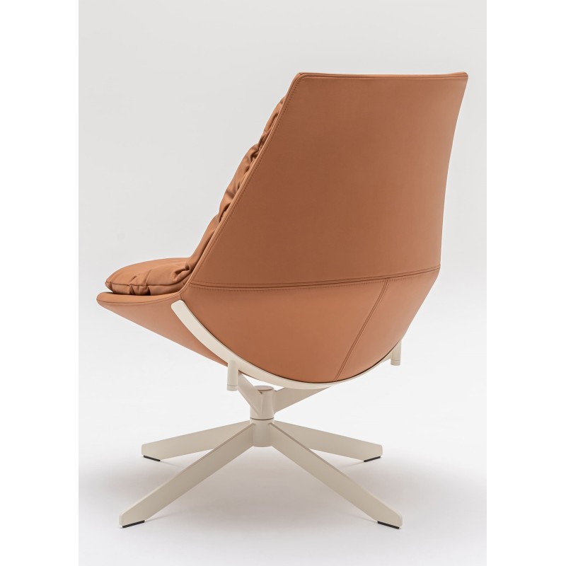 Fauteuil en cuir Fat Franck