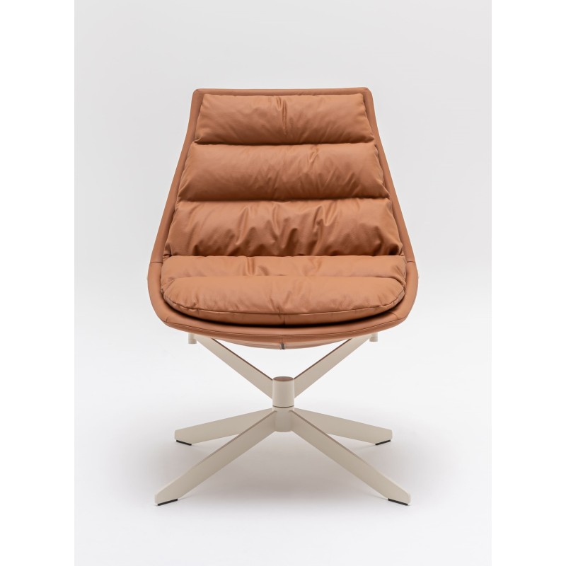 Fauteuil en cuir Fat Franck