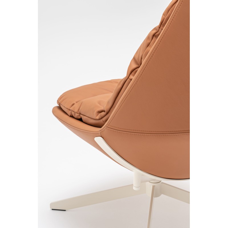 Fauteuil en cuir Fat Franck