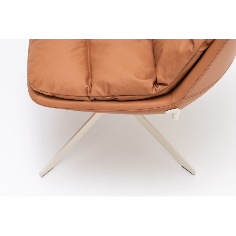 Fauteuil en cuir Fat Franck