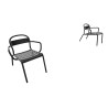 Fauteuil lounge KANPOA - lot de 2