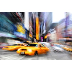 Cadre Taxis à Manhattan 65x98cm